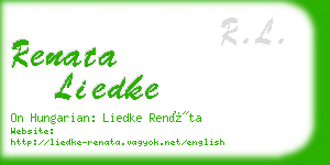 renata liedke business card
